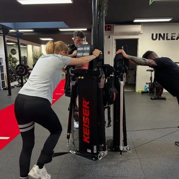 Athletes training using functional gym equipment at SHARP GYM
